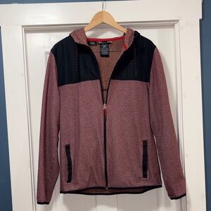 Under Armour Maroon and black lightweight jacket